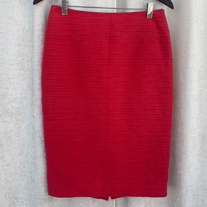 Moulinette Soeurs Anthropologie Pink Coral Cotton Linen Pencil Skirt